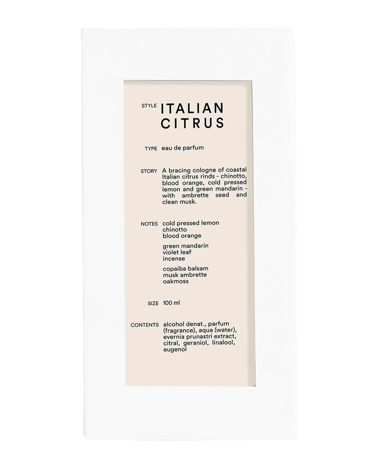 D.S. & Durga Italian Citrus Eau de Parfum, 3.4 oz.