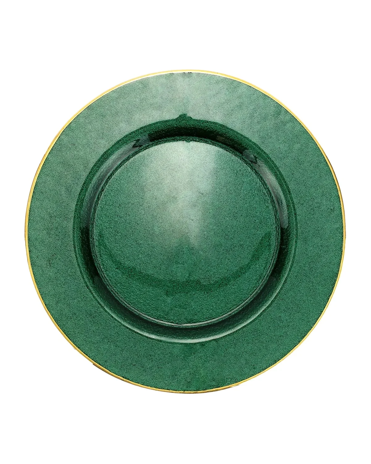 Vietri Metallic Glass Dinner Plate