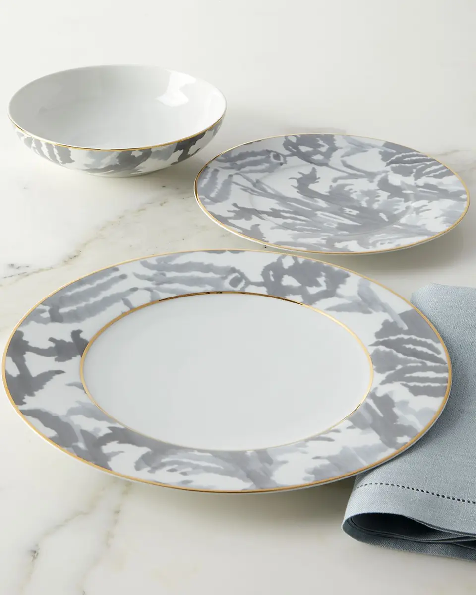 Neiman Marcus 12-Piece Seaport Grey Dinnerware Set | Thumbnail 3 Neiman Marcus 12-Piece Seaport Grey Dinnerware Set | Thumbnail 3