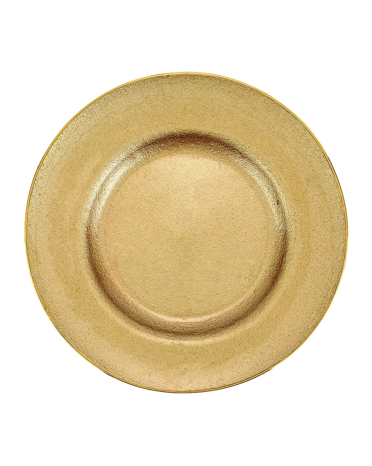 Vietri Metallic Golden Glass Dinner Plate