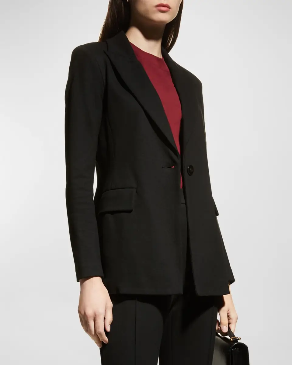 Rosetta Getty Jersey Single-Breasted Blazer | Thumbnail 3 Rosetta Getty Jersey Single-Breasted Blazer | Thumbnail 3