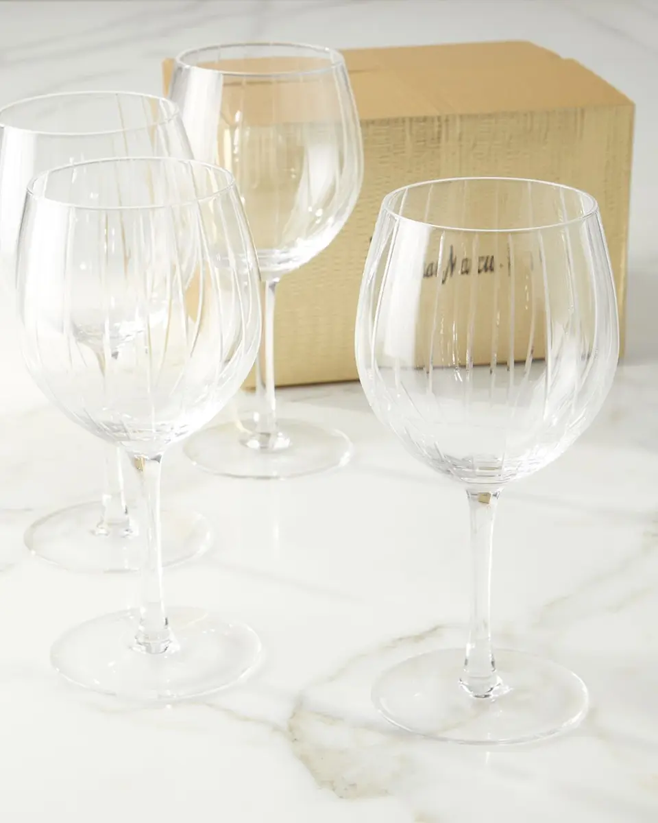 Neiman Marcus Cut Wine Glasses, Set of 4 | Thumbnail 5