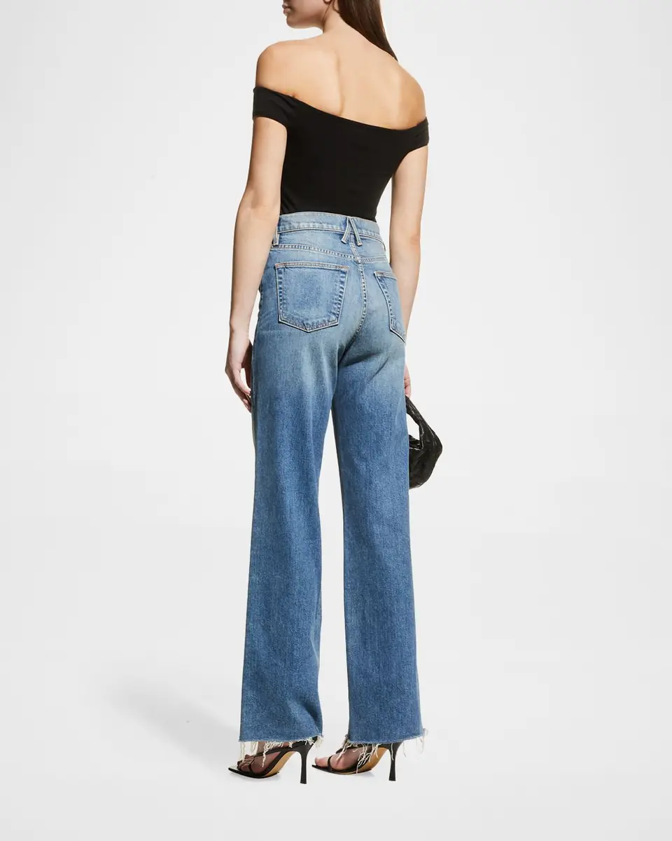 SLVRLAKE Grace Raw Hem Wide-Leg Jeans | Thumbnail 2 SLVRLAKE Grace Raw Hem Wide-Leg Jeans | Thumbnail 2