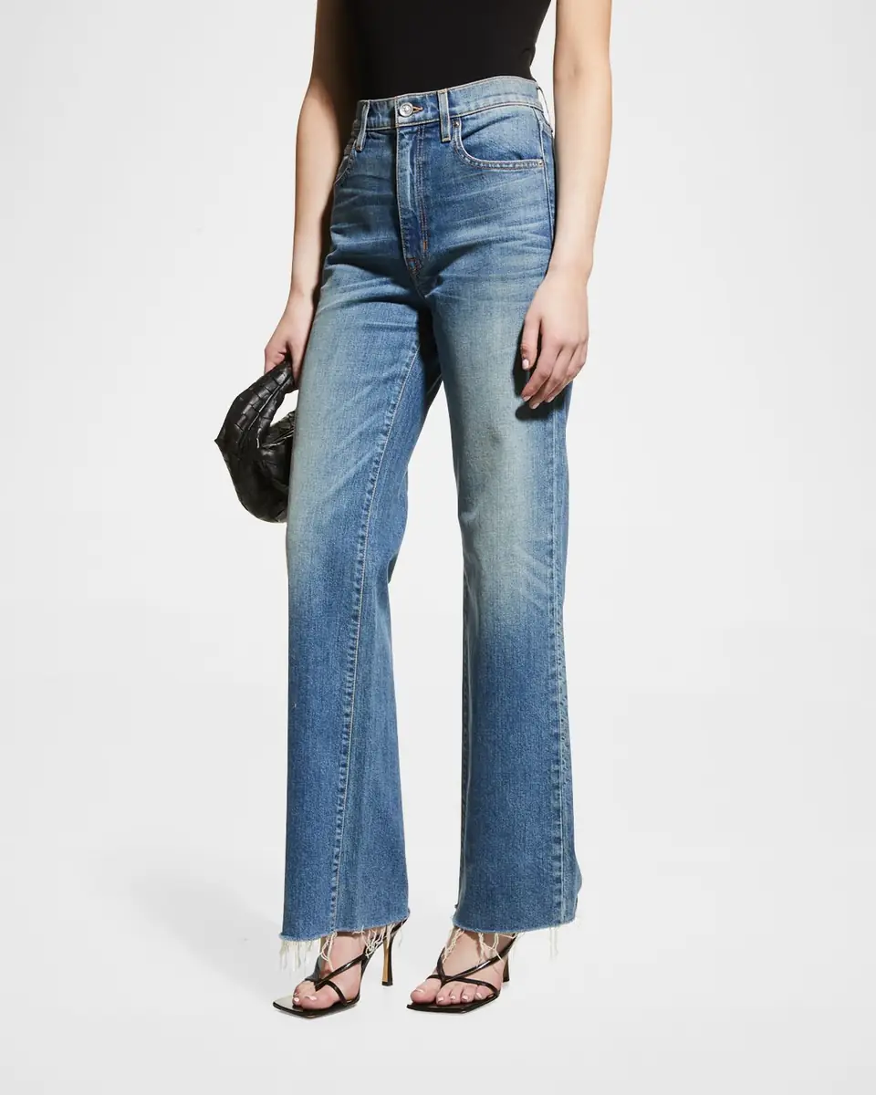 SLVRLAKE Grace Raw Hem Wide-Leg Jeans | Thumbnail 3 SLVRLAKE Grace Raw Hem Wide-Leg Jeans | Thumbnail 3