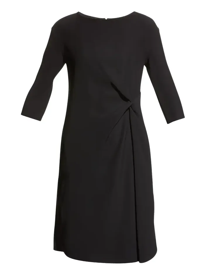 Techno Cady Gathered Shift Dress