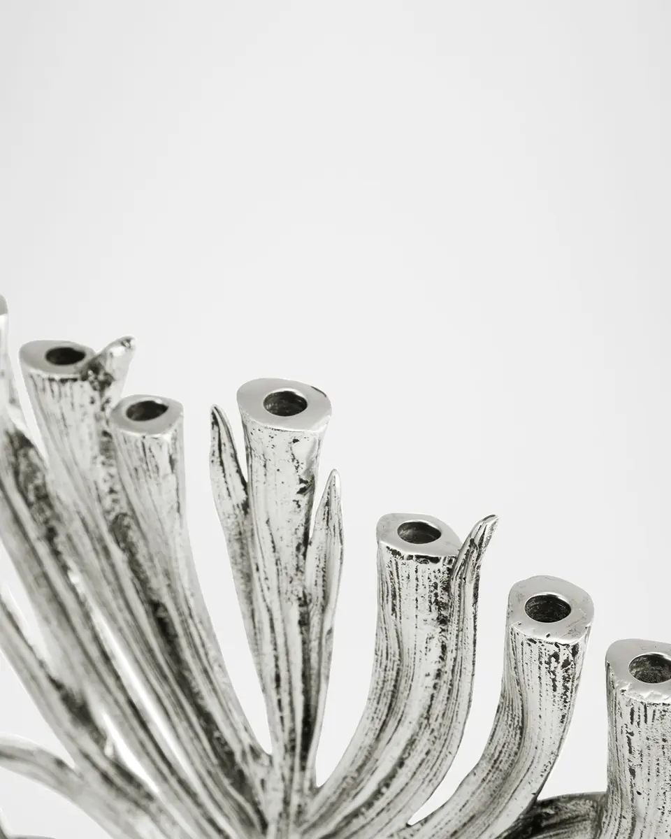 Michael Aram Palm Nickel-Plated Small Menorah | Thumbnail 2