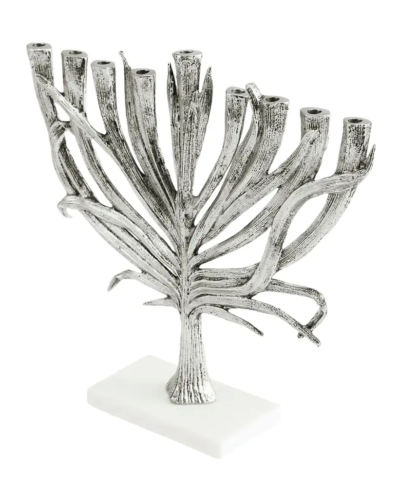 Michael Aram Palm Nickel-Plated Small Menorah