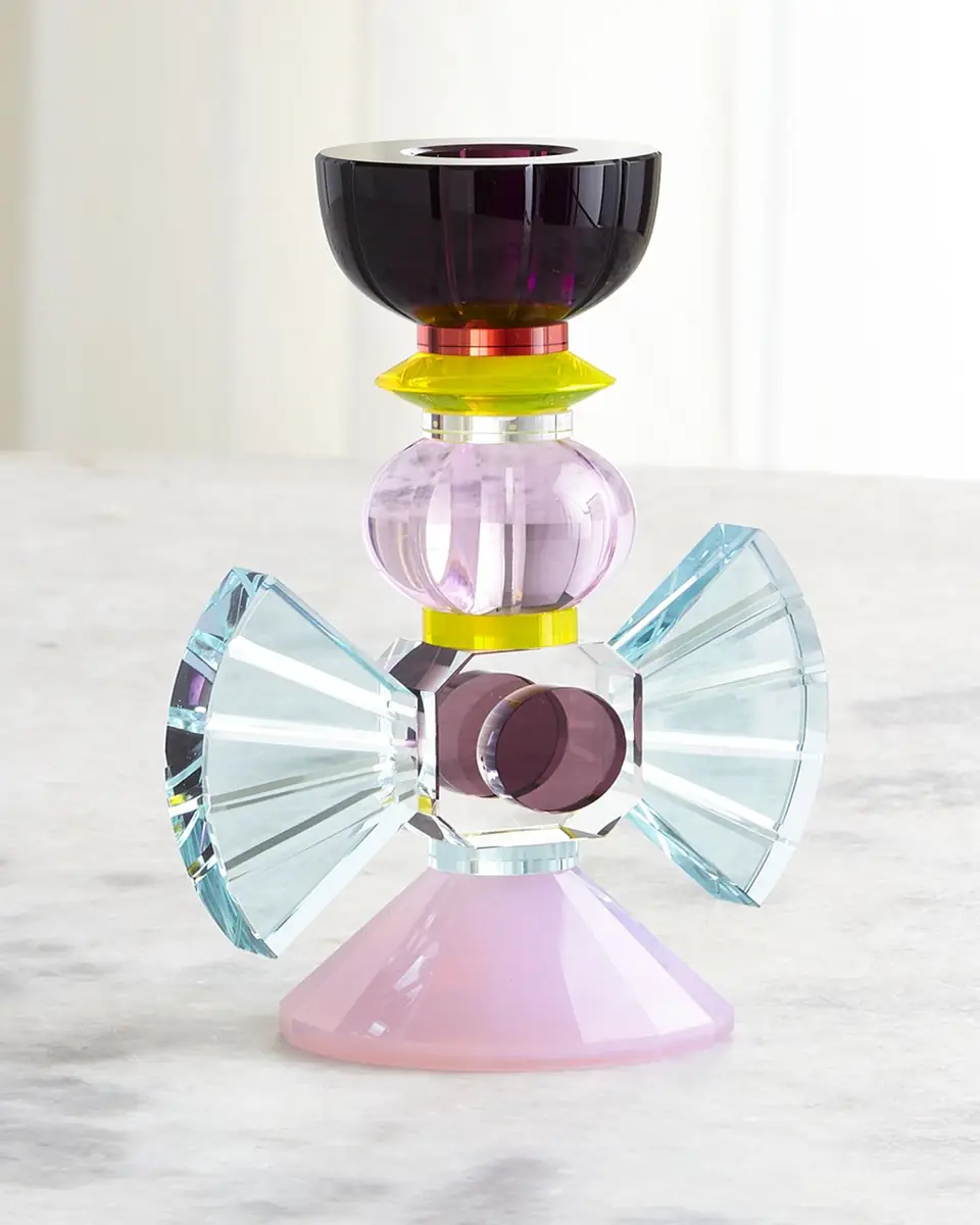 Reflections Copenhagen Laguna Crystal Candlestick Holder | Thumbnail 2