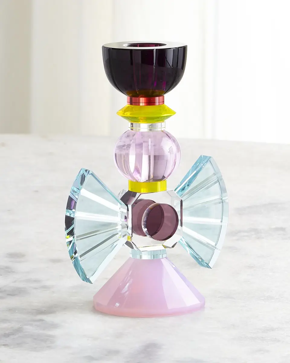 Reflections Copenhagen Laguna Crystal Candlestick Holder | Thumbnail 4