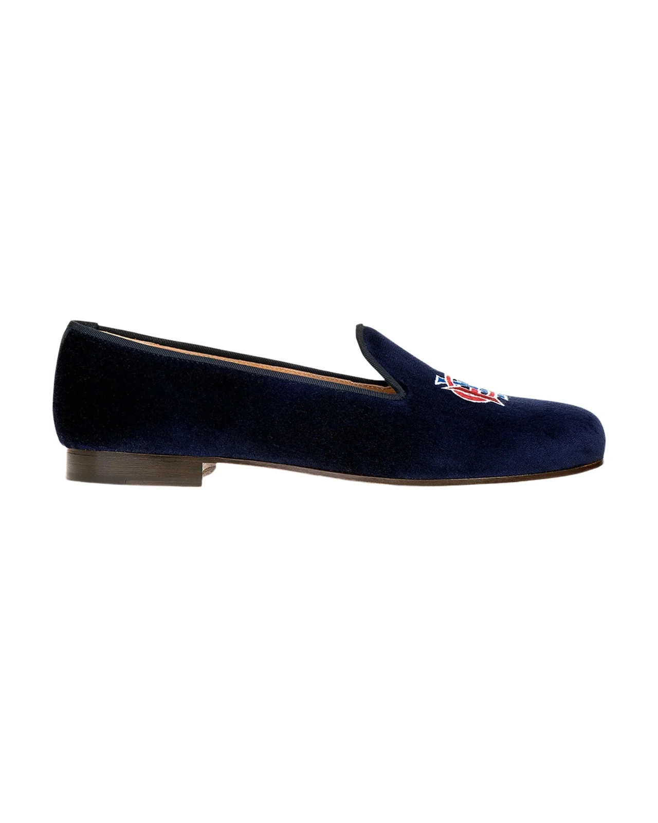 Men's Embroidered HYC Velvet Slippers Men's Embroidered HYC Velvet Slippers