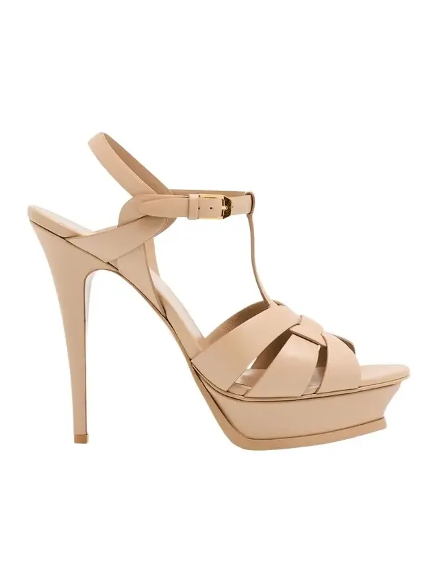 Tribute Leather T-Strap Platform Sandals Tribute Leather T-Strap Platform Sandals