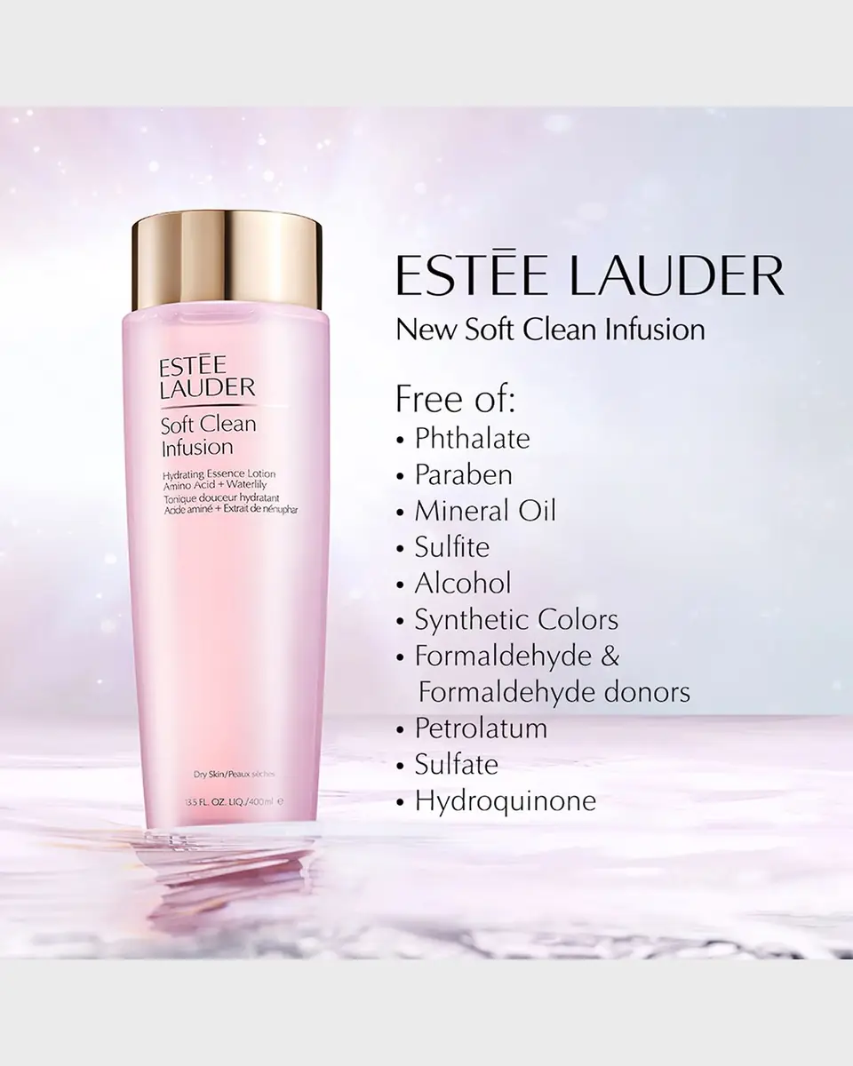 Estée Lauder Soft Clean Infusion Hydrating Skin Essence Face Lotion with Amino Acid + Waterlily | Thumbnail 3