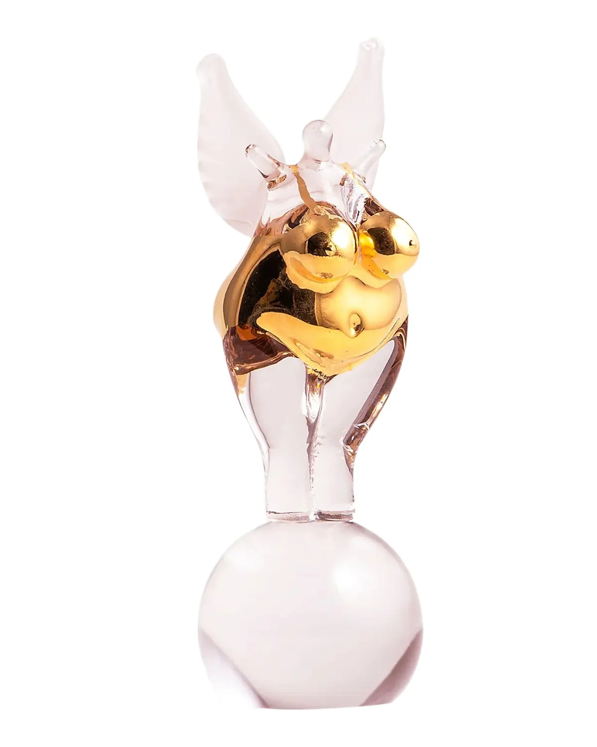 Kosta Boda Golden Angel Crystal Objet