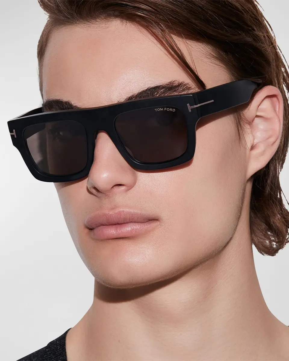 Men's Fausto T-Logo Square Sunglasses Men's Fausto T-Logo Square Sunglasses