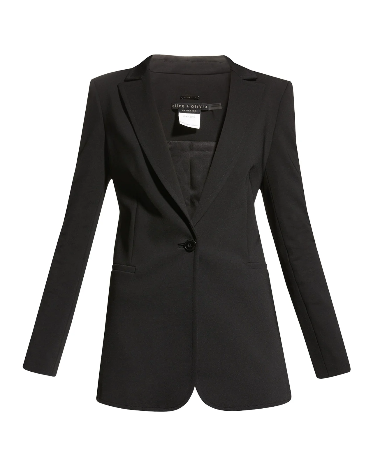 Alice + Olivia Breann Long Fitted Blazer