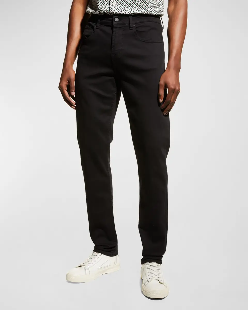 7 For All Mankind Men's Slimmy Taper Solid Skinny Jeans | Thumbnail 3