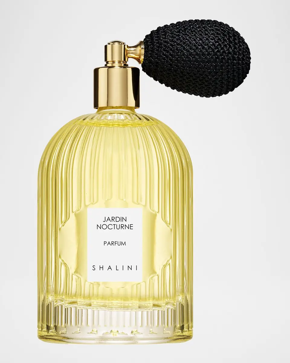 Shalini Parfum Jardin Nocturne Parfum in Byzantine Glass Flacon w/ Black Bulb Atomizer, 3.4 oz. | Thumbnail 5 Shalini Parfum Jardin Nocturne Parfum in Byzantine Glass Flacon w/ Black Bulb Atomizer, 3.4 oz. | Thumbnail 5
