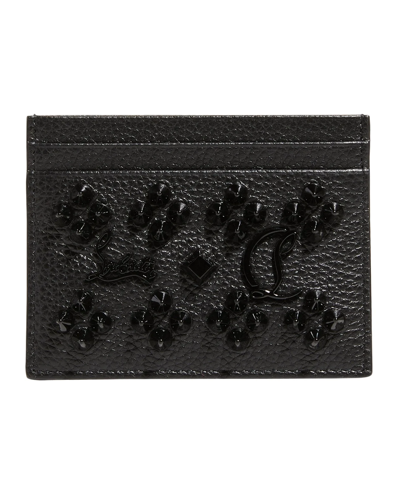 Christian Louboutin Kios Card Case in Leather with Loubinthesky Spikes