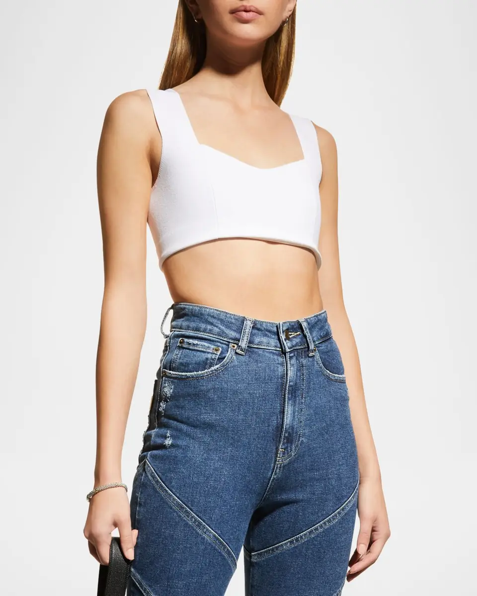 A.L.C. Jordana Seamed Cropped Bra Top | Thumbnail 3 A.L.C. Jordana Seamed Cropped Bra Top | Thumbnail 3