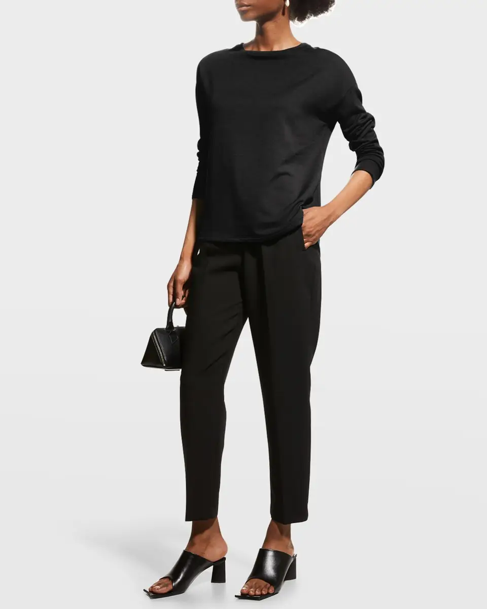 MAJESTIC FILATURES Drop-Shoulder Crewneck French Terry T-Shirt | Thumbnail 2