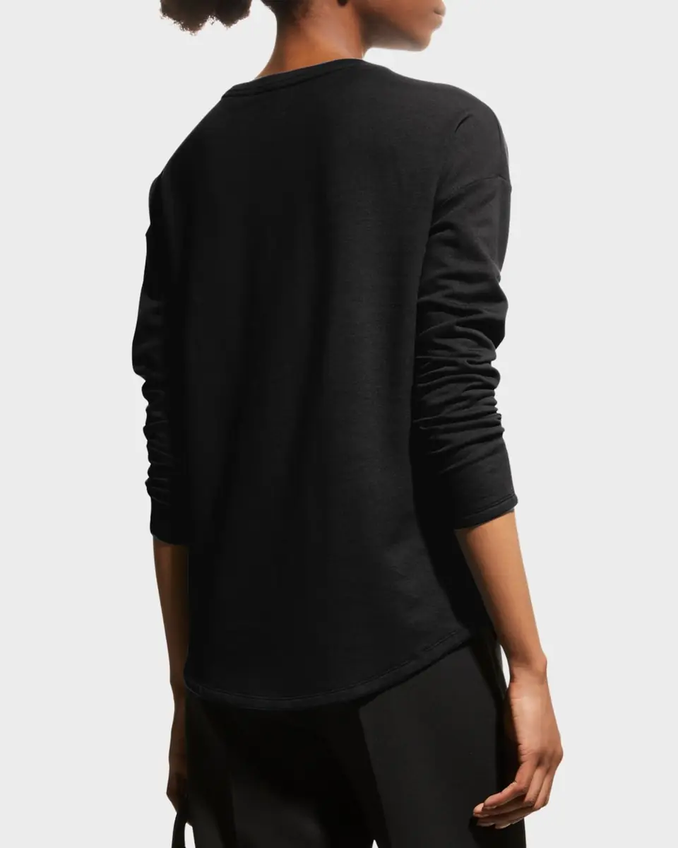 MAJESTIC FILATURES Drop-Shoulder Crewneck French Terry T-Shirt | Thumbnail 6