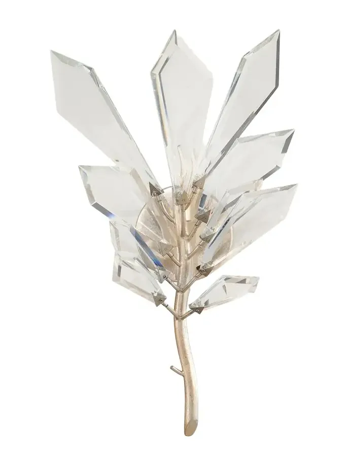 John-Richard Collection Gotta Single Light Cut Crystal Wall Sconce