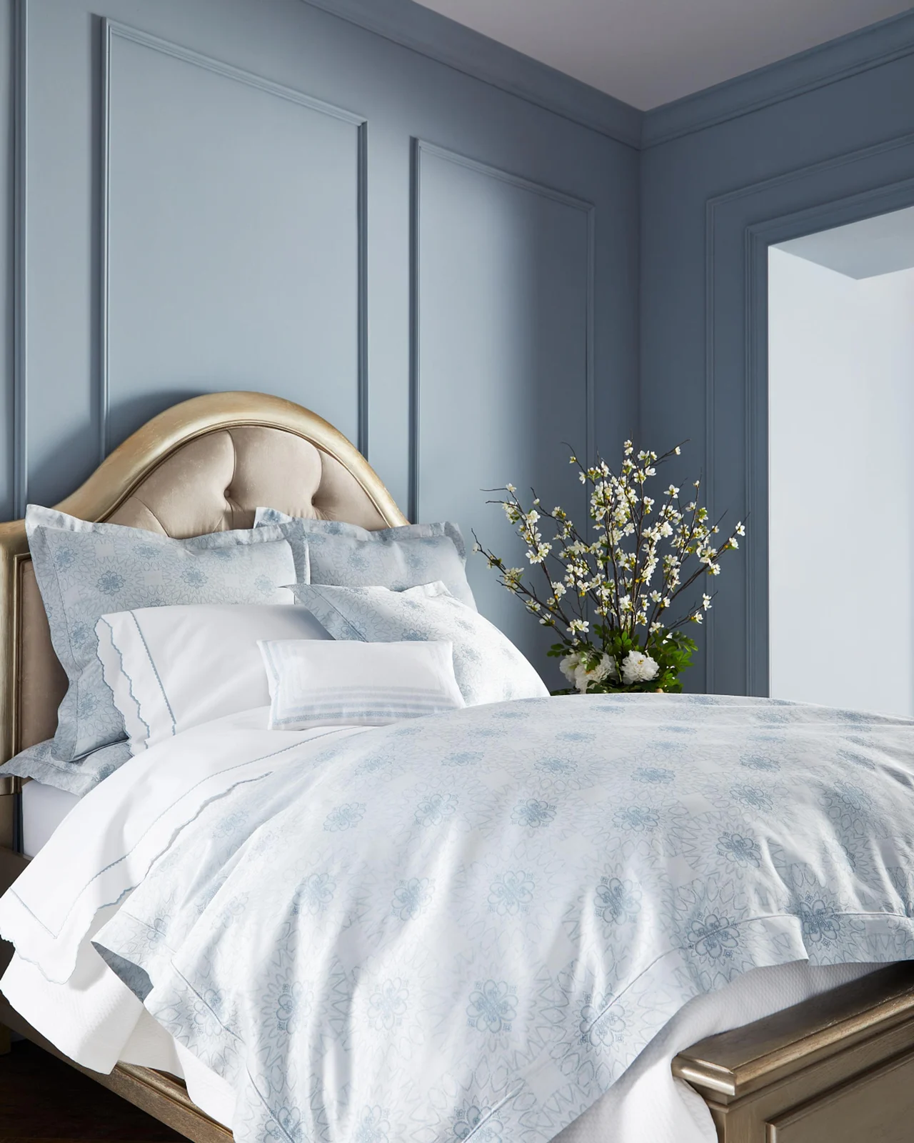 Sferra Pettine Full/Queen Flat Sheet