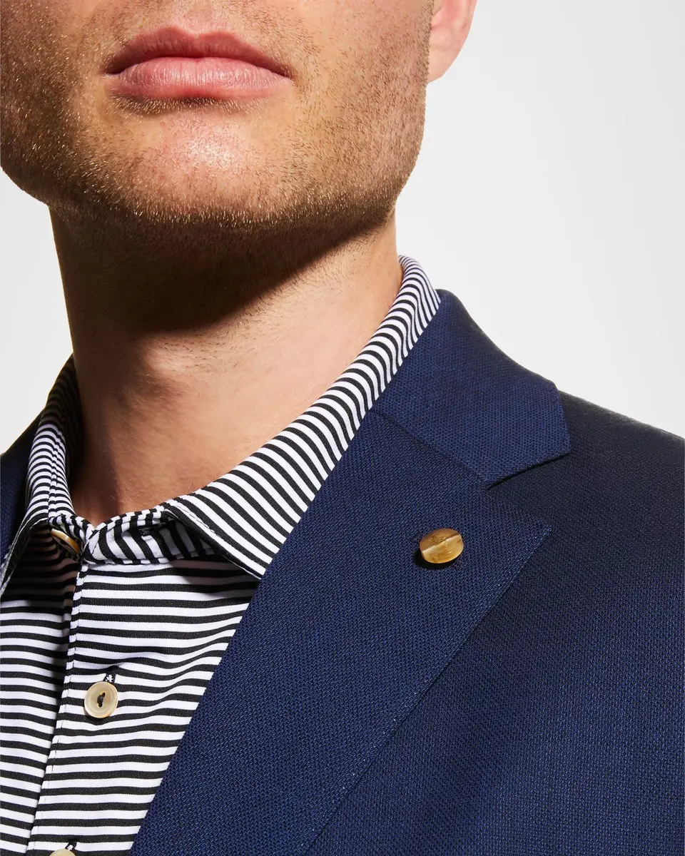 Peter Millar Men's Excursionist Wool-Silk Blazer | Thumbnail 2 Peter Millar Men's Excursionist Wool-Silk Blazer | Thumbnail 2