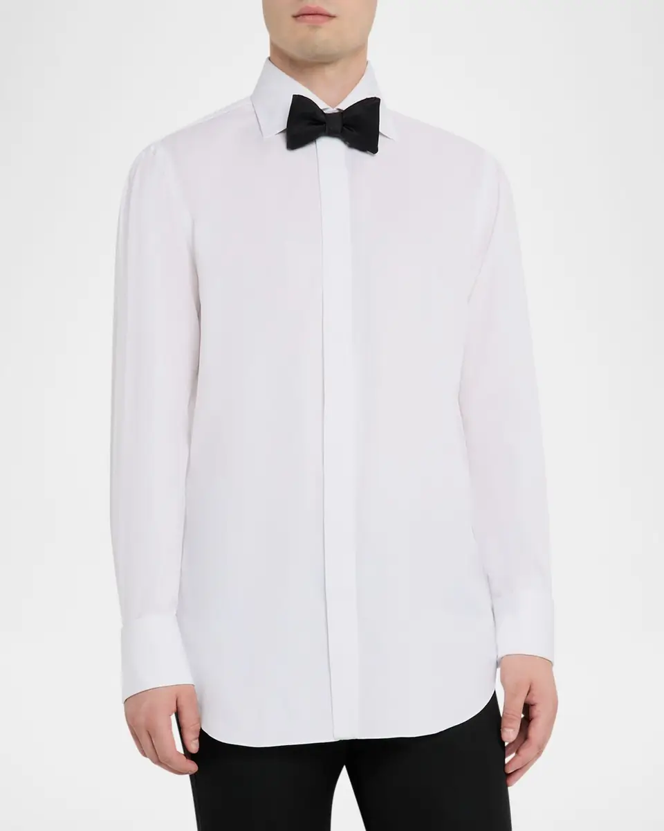 Cesare Attolini Men's Marcella Cotton French-Cuff Dress Shirt | Thumbnail 4 Cesare Attolini Men's Marcella Cotton French-Cuff Dress Shirt | Thumbnail 4