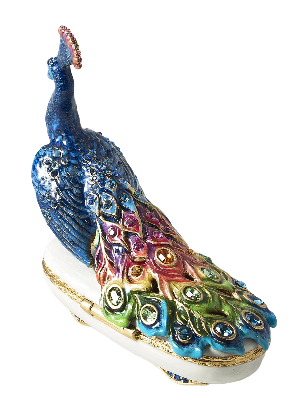 Jay Strongwater Rainbow Peacock Box