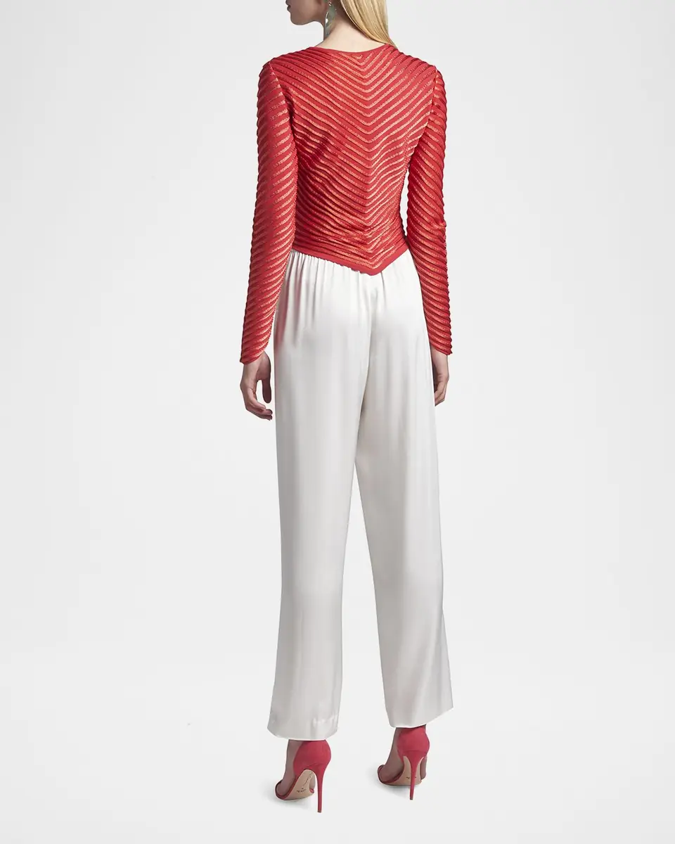 Giorgio Armani Silk Relaxed-Leg Trousers | Thumbnail 2 Giorgio Armani Silk Relaxed-Leg Trousers | Thumbnail 2