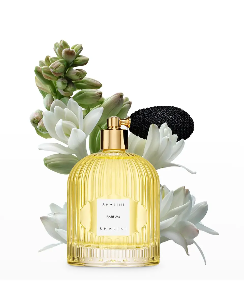 Shalini Parfum Shalini Eau de Parfum in Byzantine Glass Flacon w/ Black Bulb Atomizer | Thumbnail 4 Shalini Parfum Shalini Eau de Parfum in Byzantine Glass Flacon w/ Black Bulb Atomizer | Thumbnail 4