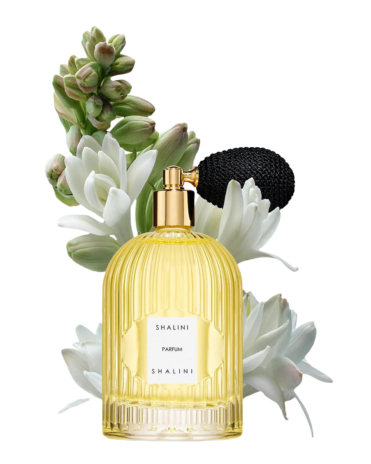 Shalini Parfum Shalini Eau de Parfum in Byzantine Glass Flacon w/ Black Bulb Atomizer