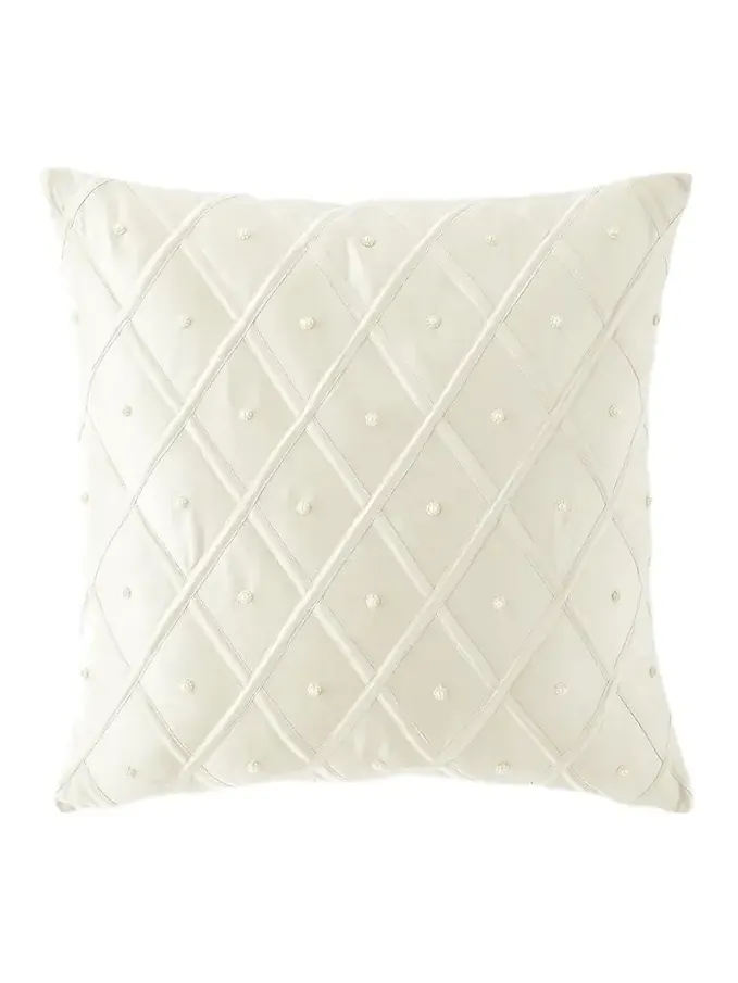 Austin Horn Collection Catherine's Palace Pearl Lattice Euro Sham