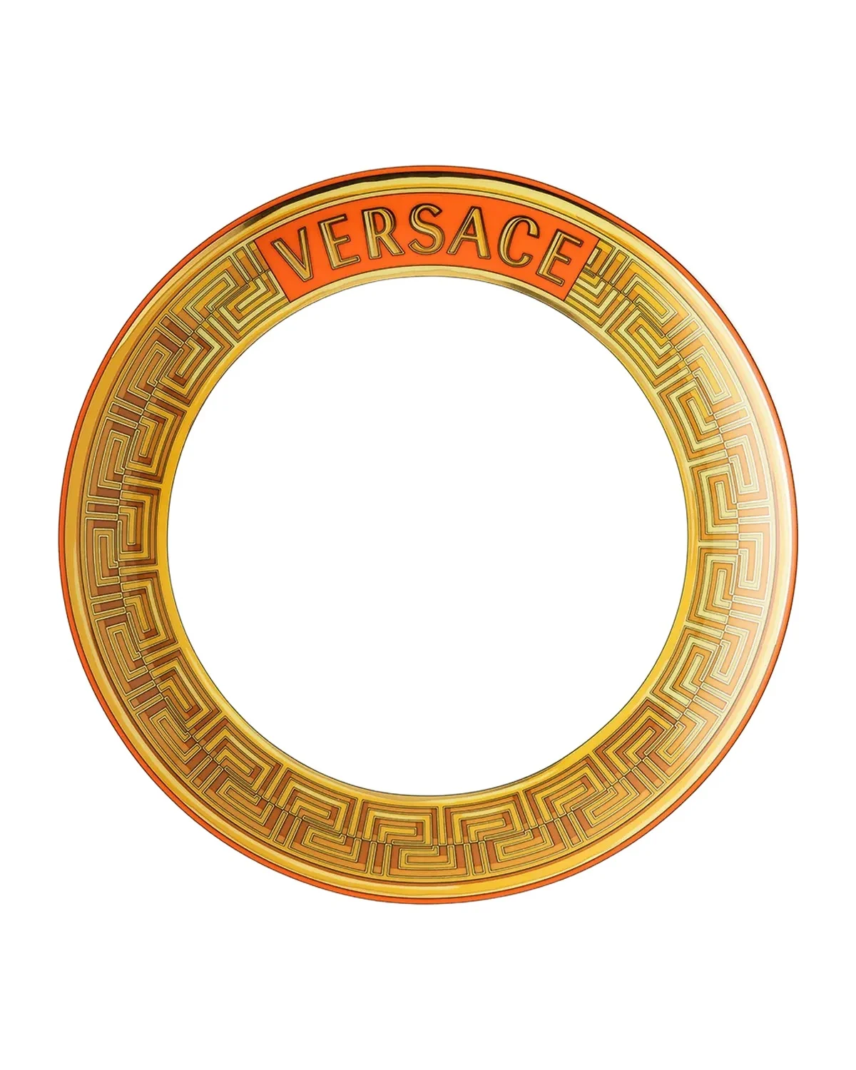 Versace Medusa Amplified Orange Coin Salad Plate