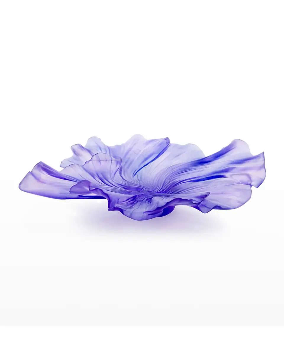 Daum Croisiere Medium Lilac Draped Bowl | Thumbnail 2