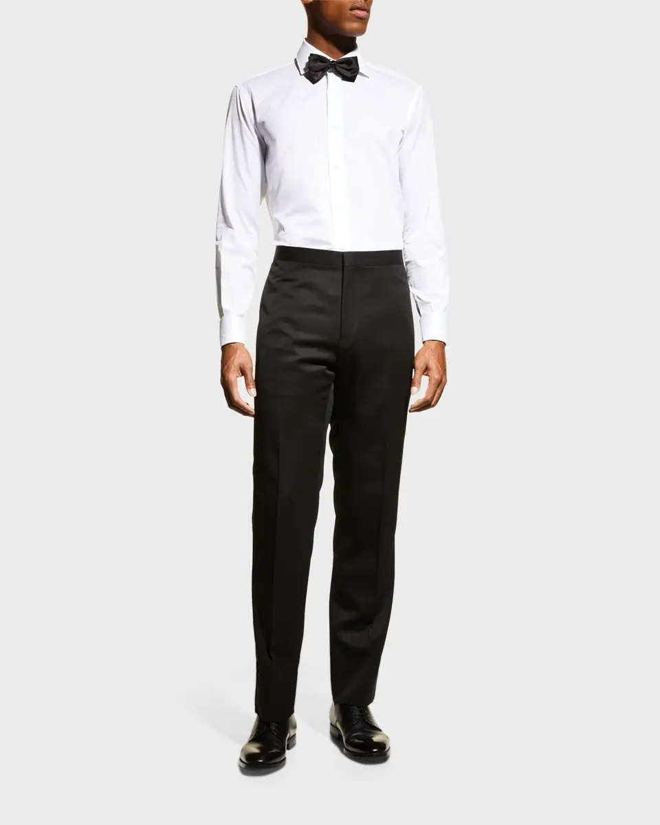 Brioni Men's Wool Tuxedo Pants | Thumbnail 2 Brioni Men's Wool Tuxedo Pants | Thumbnail 2