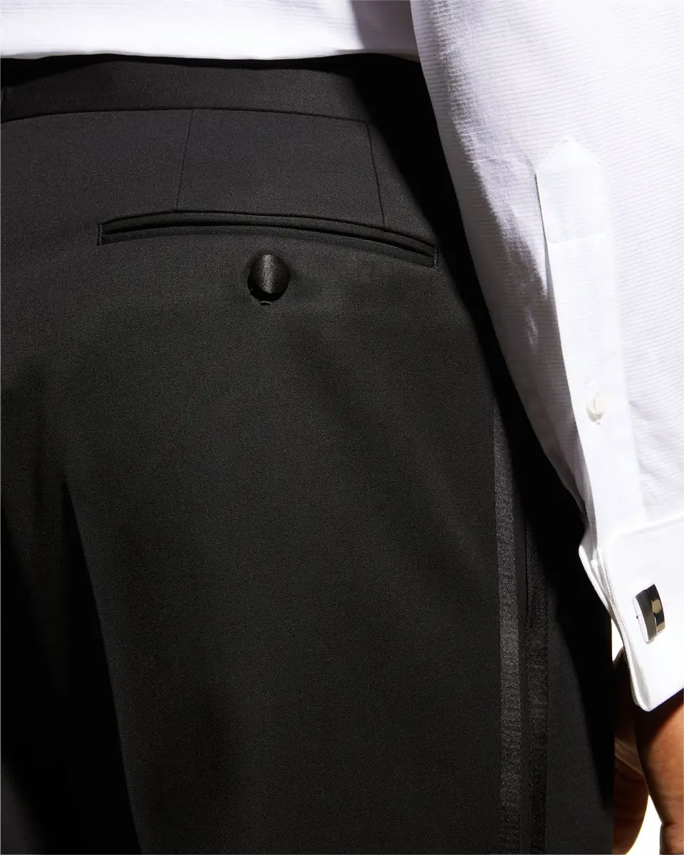 Brioni Men's Wool Tuxedo Pants | Thumbnail 7 Brioni Men's Wool Tuxedo Pants | Thumbnail 7
