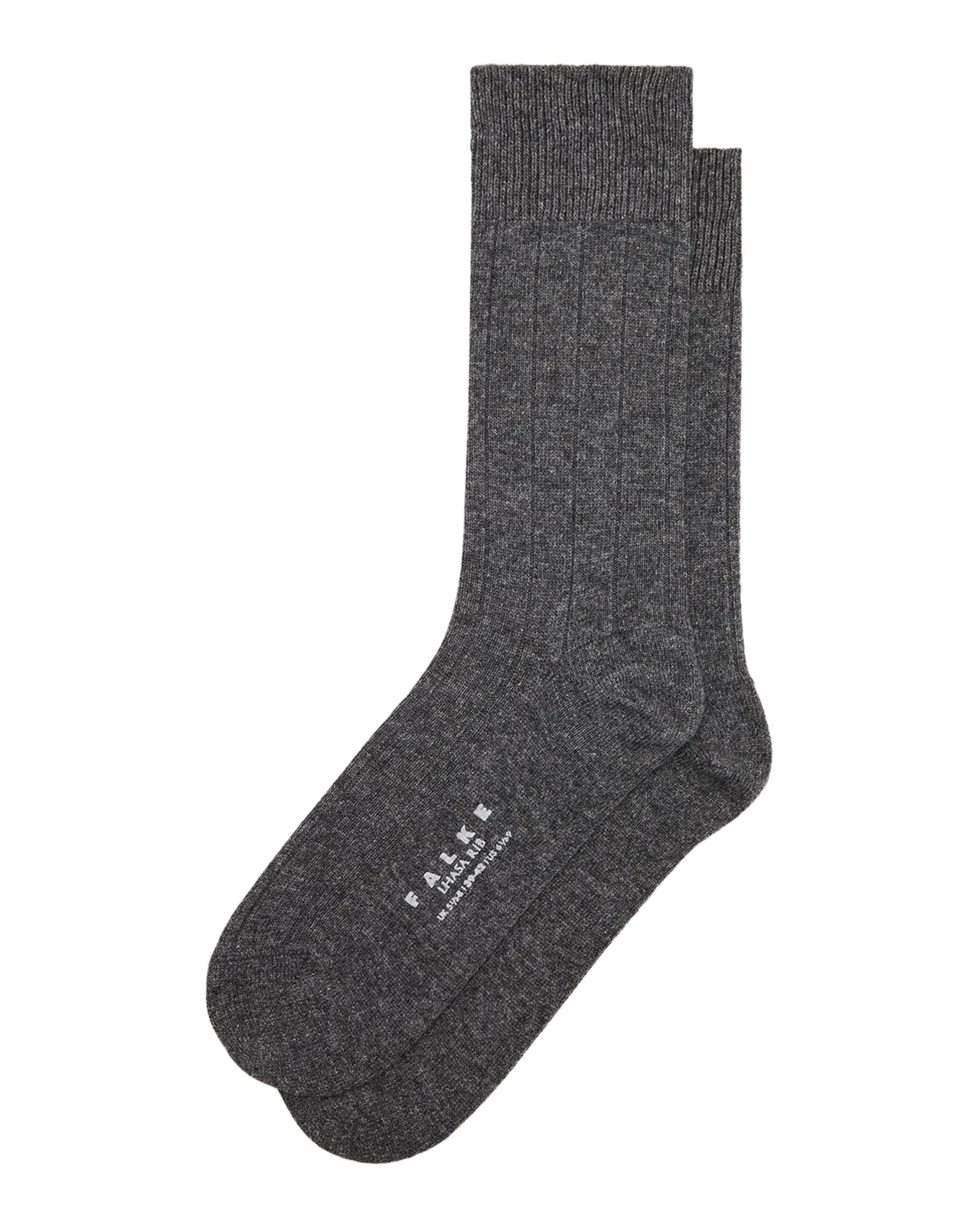 Men's Llasa Solid Ribbed Socks