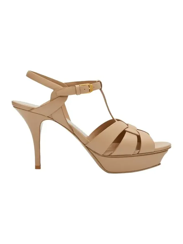 Tribute Leather T-Strap Platform Sandals Tribute Leather T-Strap Platform Sandals