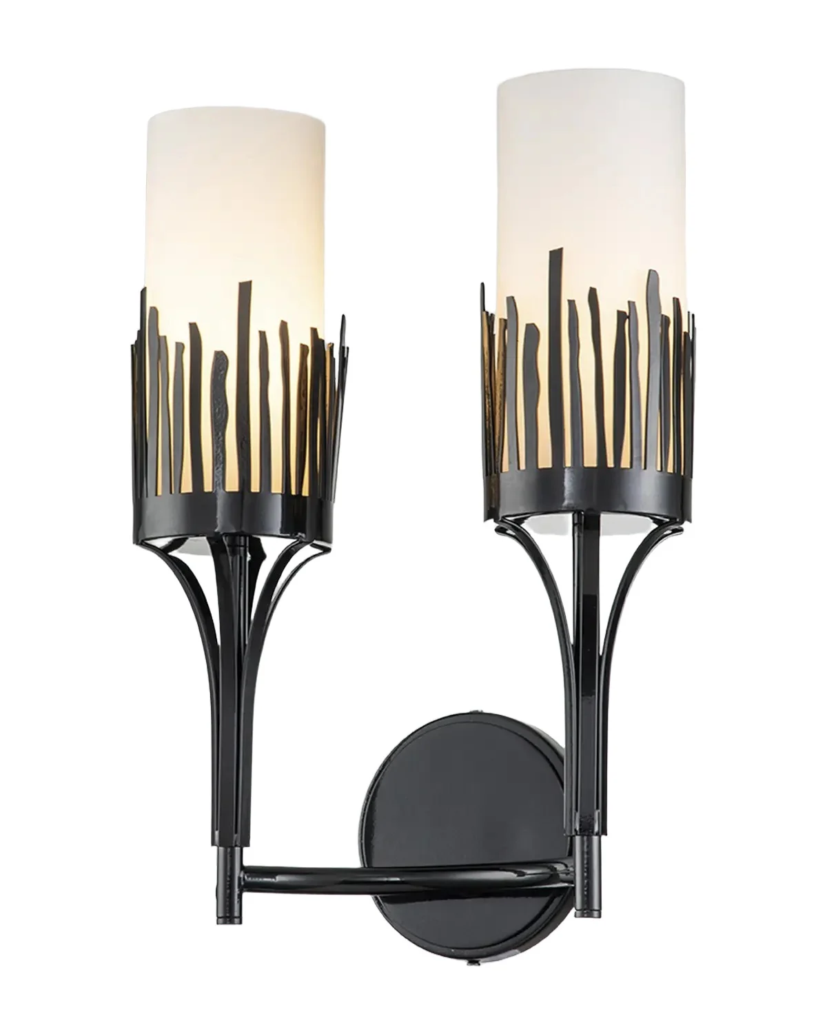 Lucas McKearn Sawgrass 2-Light Sconce in Black