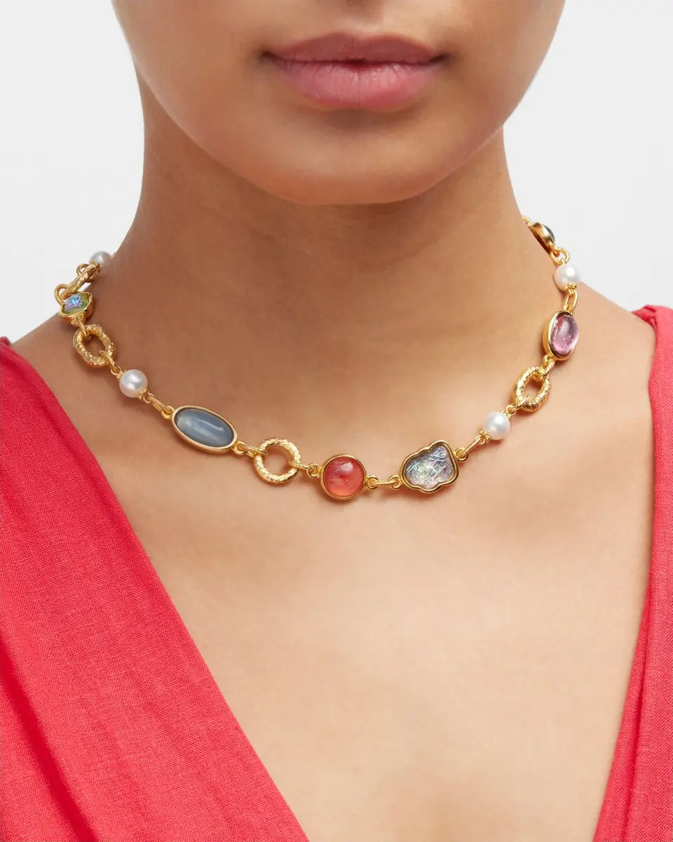 Ben-Amun Multi-Stone and Shape Necklace | Thumbnail 2 Ben-Amun Multi-Stone and Shape Necklace | Thumbnail 2