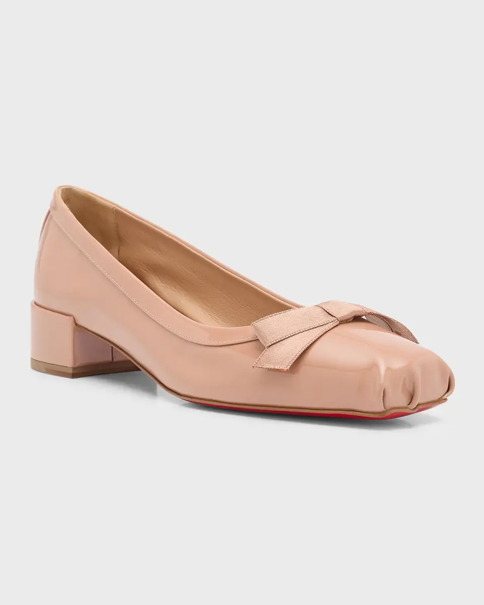 Christian Louboutin 30mm Mamaflirt Patent Ballerina Pumps | Thumbnail 2