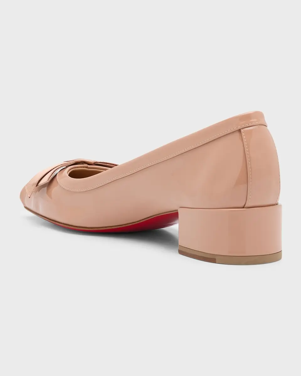Christian Louboutin 30mm Mamaflirt Patent Ballerina Pumps | Thumbnail 3