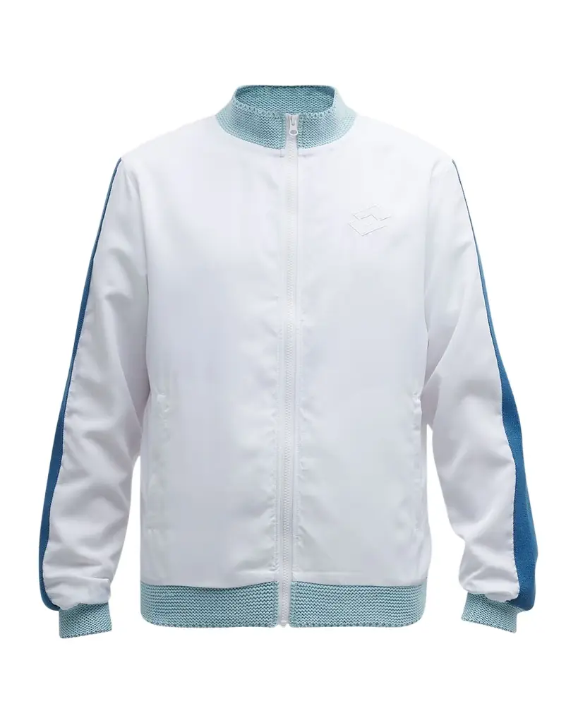 Lotto Italia Men 's Knit-Trim Track Jacket | Image 1 Lotto Italia Men 's Knit-Trim Track Jacket | Image 1