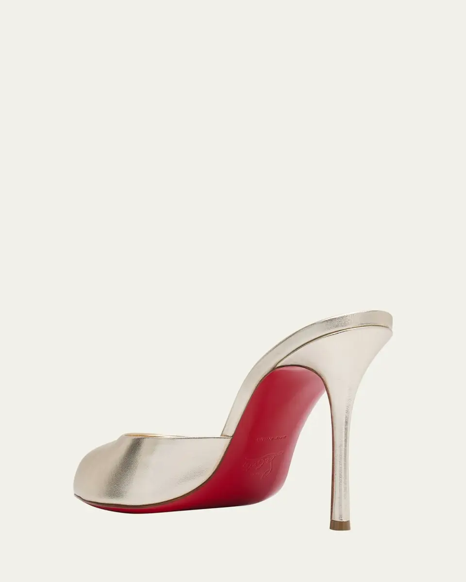 Christian Louboutin 100mm Me Dolly Metallic Slide Sandals | Thumbnail 4 Christian Louboutin 100mm Me Dolly Metallic Slide Sandals | Thumbnail 4