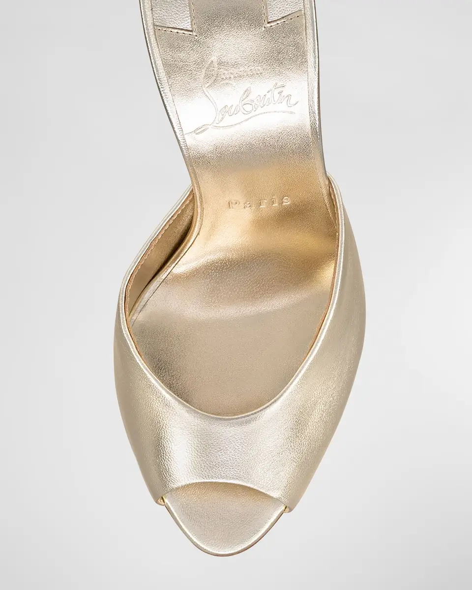 Christian Louboutin 100mm Me Dolly Metallic Slide Sandals | Thumbnail 5 Christian Louboutin 100mm Me Dolly Metallic Slide Sandals | Thumbnail 5