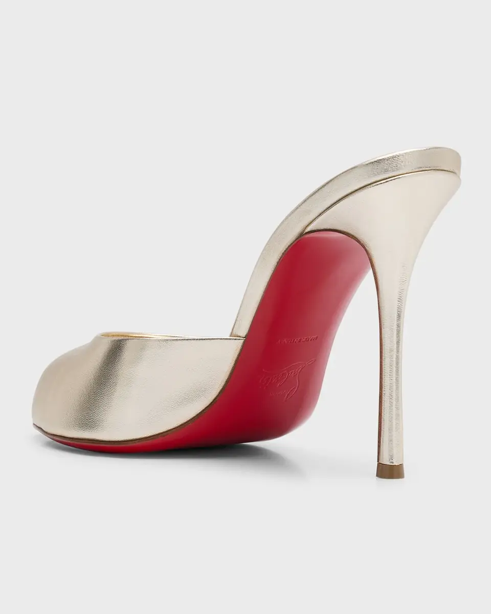 Christian Louboutin 100mm Me Dolly Metallic Slide Sandals | Thumbnail 8 Christian Louboutin 100mm Me Dolly Metallic Slide Sandals | Thumbnail 8