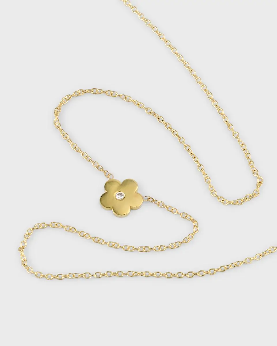 Jennifer Meyer Mini Daisy Diamond Necklace | Thumbnail 3 Jennifer Meyer Mini Daisy Diamond Necklace | Thumbnail 3