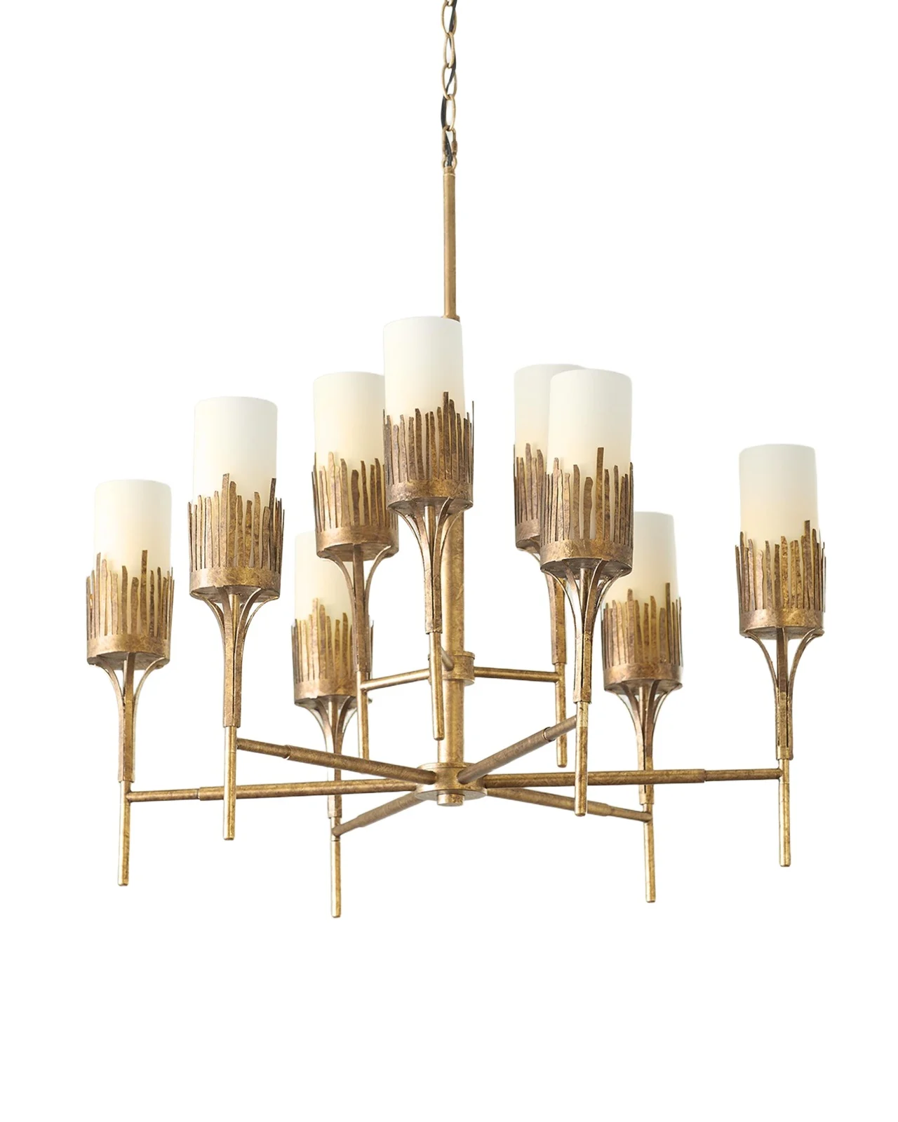 Sawgrass 9-Light Chandelier in Gold Leaf Sawgrass 9-Light Chandelier in Gold Leaf